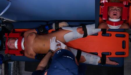 Paramedic - Injured patient Zoey Ziptie sperm insemination orgasm treatment