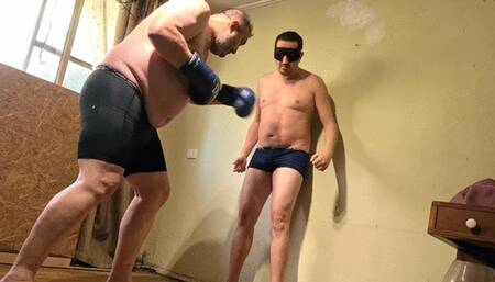 Silver Daddy Boxer gutpunch me without gloves