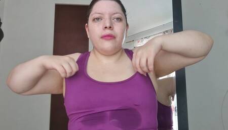 Sweat fetish workout weightlifting