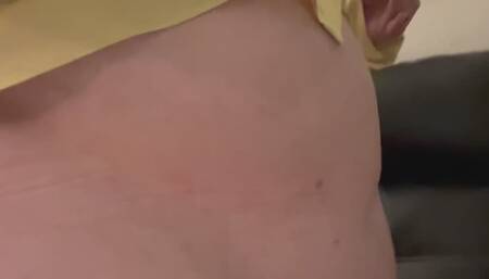 Belly before and after dinner