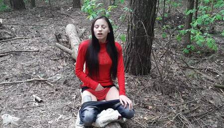 I Watch My Girlfriend Masturbate and Cum Outdoor - Lesbian-candys