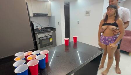 I Win by Playing My Shy Step Sister Until I Take off All Her Clothes and Make Her Horny with My Rich Cock, and We End up Fucking