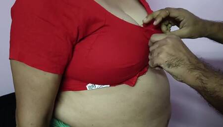 Indian Bengali Housewife Boudi Nude by Tailor