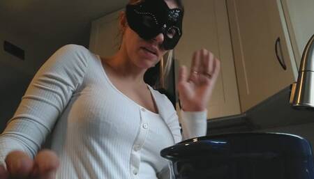 Making my favorite breakfast and Yawning!