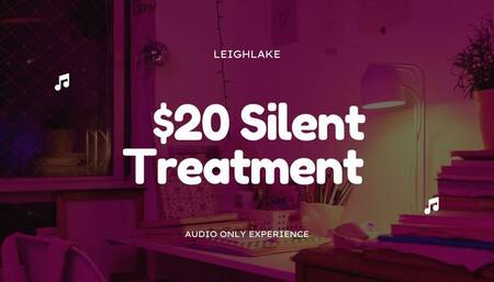 $20 Silent Treatment - Ignore Fetish Audio - LeighLake