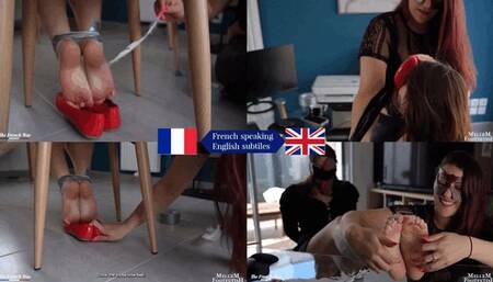 Punishing tickles - the sensual torment of the stinking secretary 1080p - TICKLING - FOOT TICKLING - SMELL FETISH - FOOT SMELLING - DOMINATION