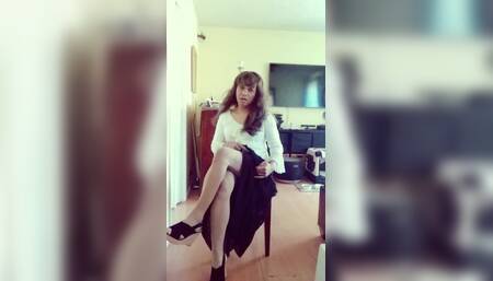 Classy & Elegant - White Blouse and Black Maxi Skirt