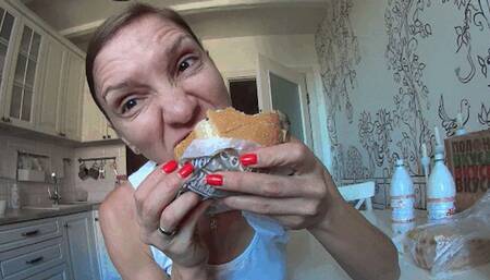 After huge lunch my belly became huge B