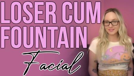 Loser Cum Fountain Facial: Pathetic Jizz Slut
