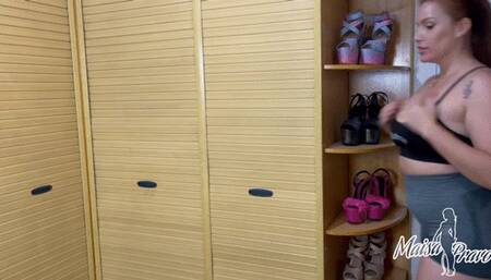 We came home sweaty from the gym and my husband licked and smelled everything