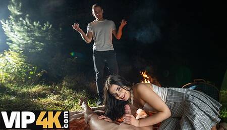 Teen Chloe Heart was seduced and her tight pussy was fucked in public in front of her BF