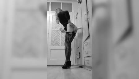 Sissyhusband Posing and Dildo Complication