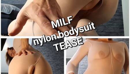 MILF nylon bodysuit TEASE