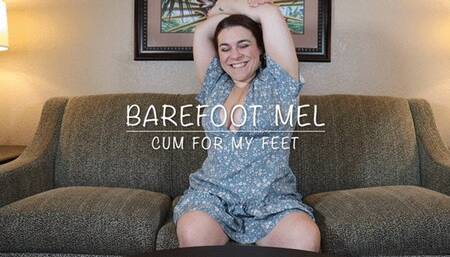 Barefoot Mel Cum for My Feet JOI