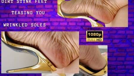 Provoking and denying with dry soles and golden mules