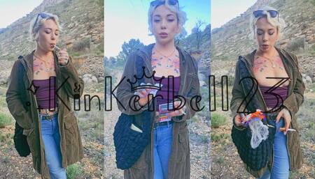 Littering and smoking topless in the mountains - Kinkerbell23