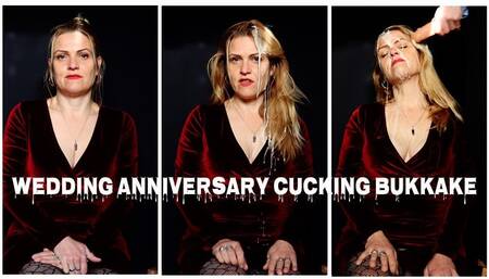 Wedding Anniversary Cuckolding Bukkake