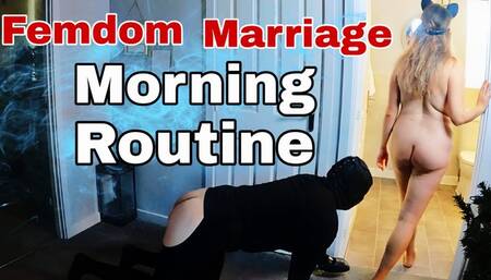 Femdom Real Married Life - Morning Routine