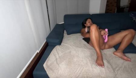 Fucking with Cream Filling and Orgasm with Vibro