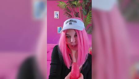 I Jerk off Dildo POV and Imagine It's Your Cock in My Hands