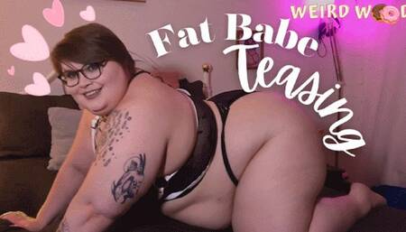 Fat Babe Full Body Teasing - MP4