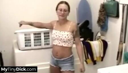 Amative lady-love - brunette action - My Tiny Dick