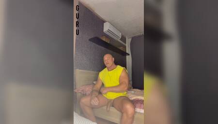 Mr Guru Solo Bodybuilder Friend Jerk off