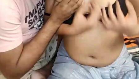 Desi Boyfriend Giving Massage Big Boobs of Girl