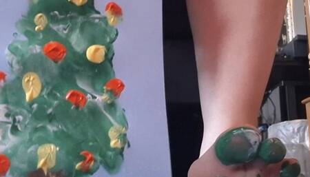 Painting with my toe