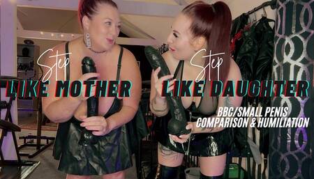 PVC Queens Mock Your Modest Member - Double BBC Humiliation