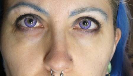 Staring Into Purple Eyes