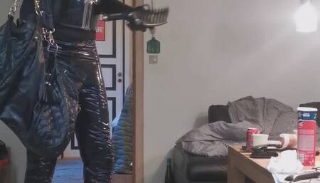 sissy bitch in pvc