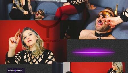 Humiliation and human ashtray In the company of Tempress Moon