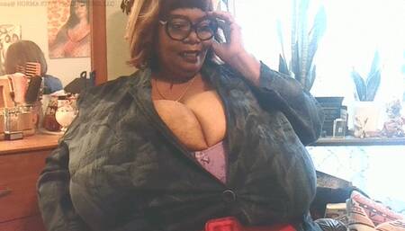 GODDESS NORMA STITZ POPPING OUT IN THE OFFICE