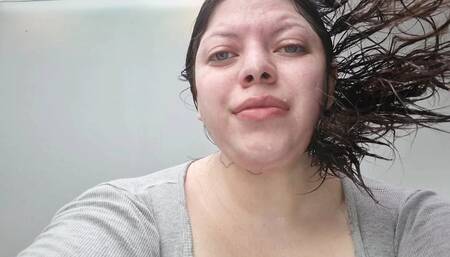 Sweaty face sweat dripping