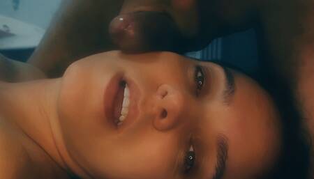 Hot Girl Shows How to Suck and Gets a Cum Shot on Her Face