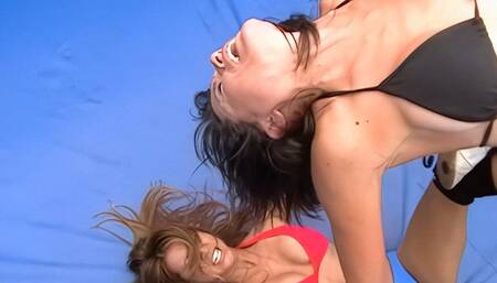 Raquel vs Onyx Wrestling 2006 - AI Upscaled