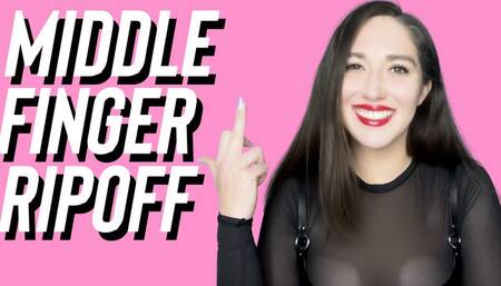 Middle Finger Ripoff - Goddess Venus - Findom