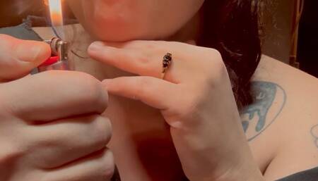 Smoking, Lipstick & Deep Coughing