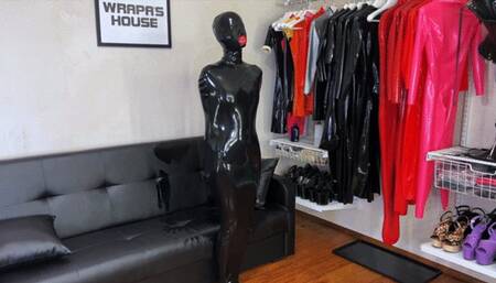 Rubber Doll in Latex Sack