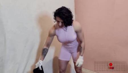 Muscular Fluffy Destroys Portable Electric Heater WMV 720 CAM 1