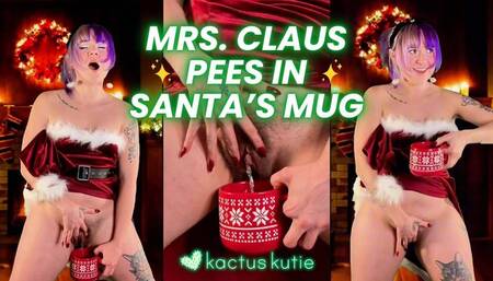 mrs claus pees in santa’s mug