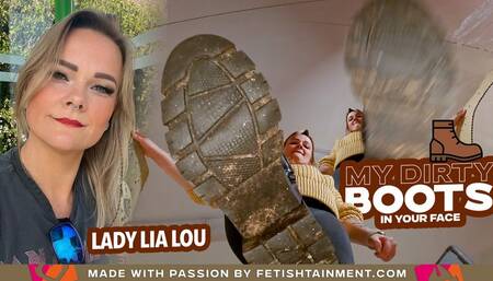 You're going to get kicked with my dirty boots now ( Stomping Dirty Boots with LAdy Lia Lou ) - FULL HD wmv
