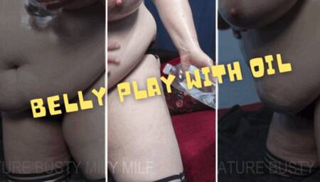 Belly Play with Oil 720p
