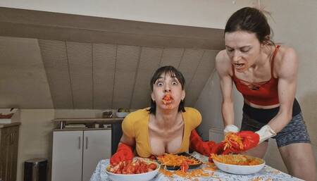 Revenge Feeding With Carrots And Tomatoes