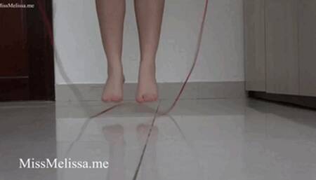Miss Melissa's Strong Feet Skipping Rope Barefoot -HD