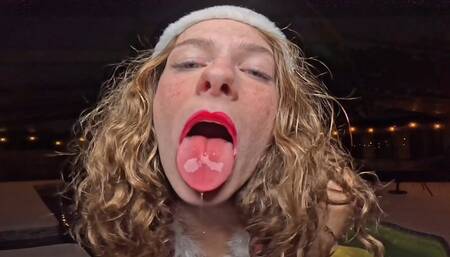 Candy Cane Licking with Nathalia