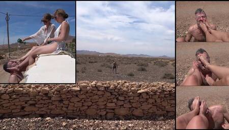 WINSTON - Lost in the desert - OUTDOOR foot domination