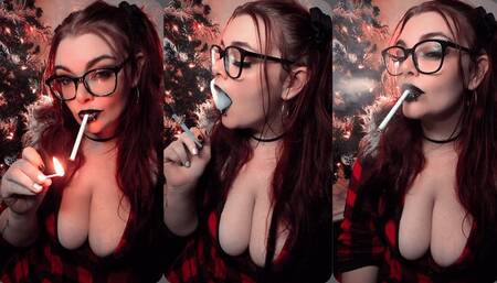 Girlfriend smokes two cigarettes for you