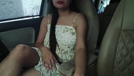 Fucking My GF Outdoor Risky Sex with Ex Best Friend Hot Sexy Ex Friend in Car